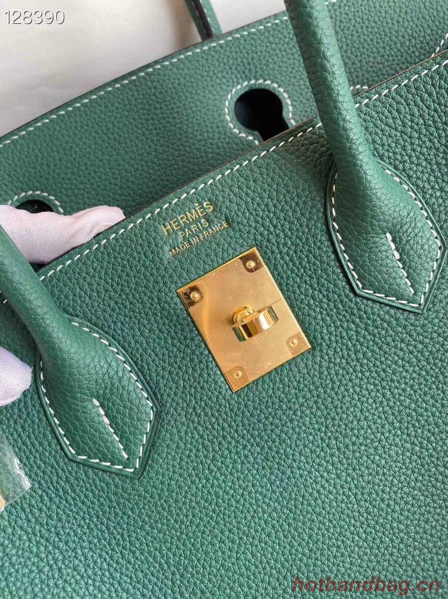 Hermes Birkin Bag Original Togo Leather 17825 Green