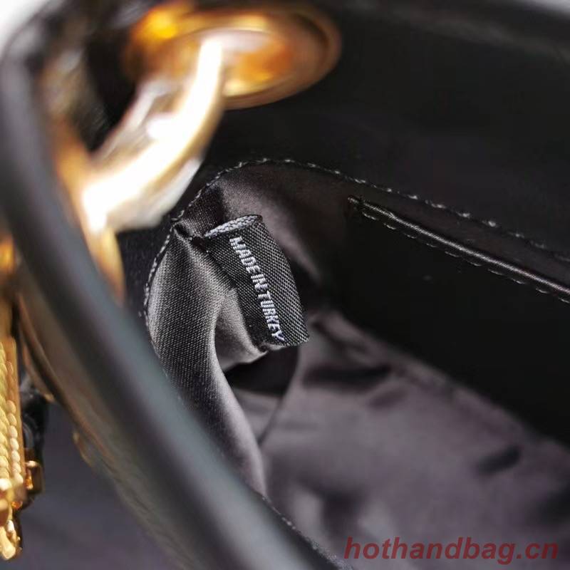miu miu Matelasse Nappa Leather Top-handle Bag 6998 black