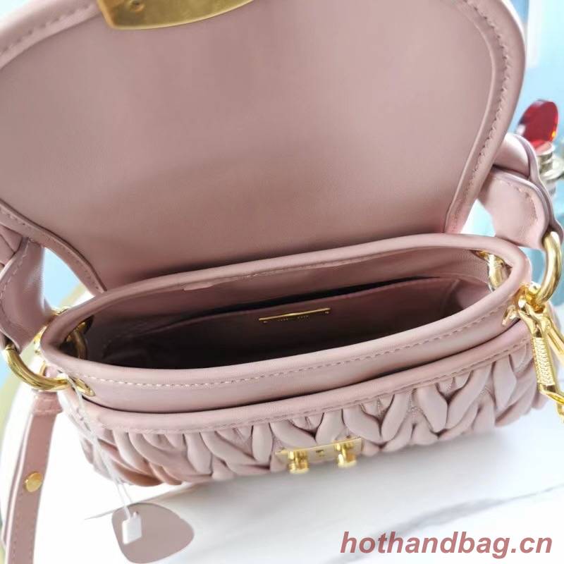miu miu Matelasse Nappa Leather Top-handle Bag 6998 pink