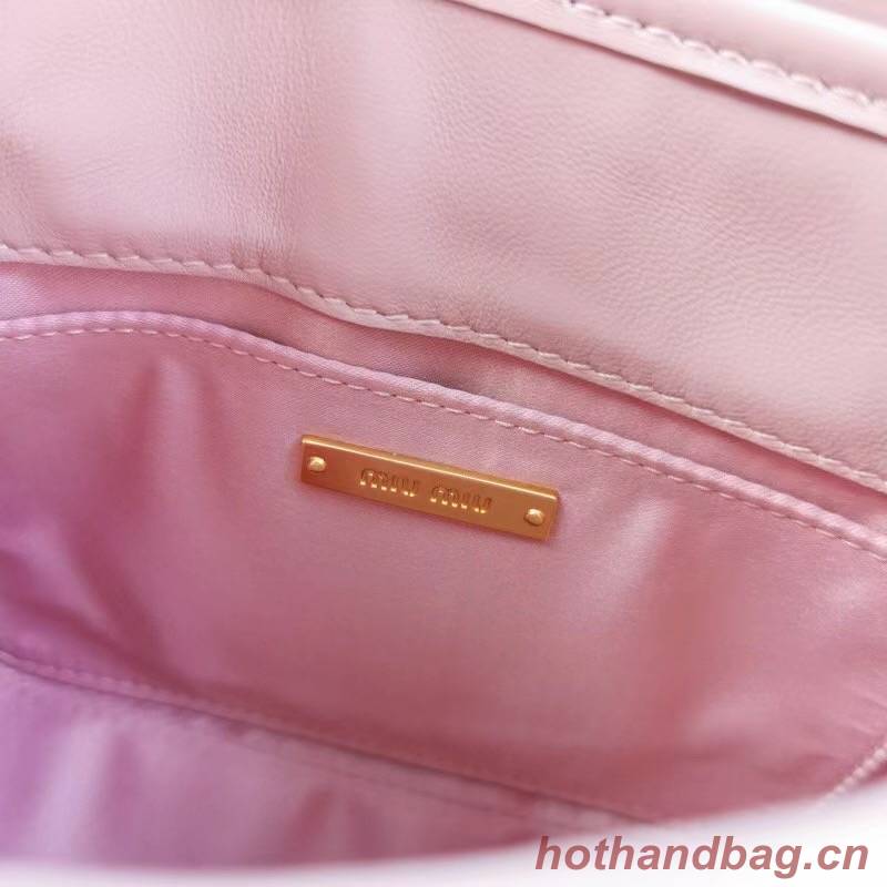 miu miu Matelasse Nappa Leather Top-handle Bag 6998 pink