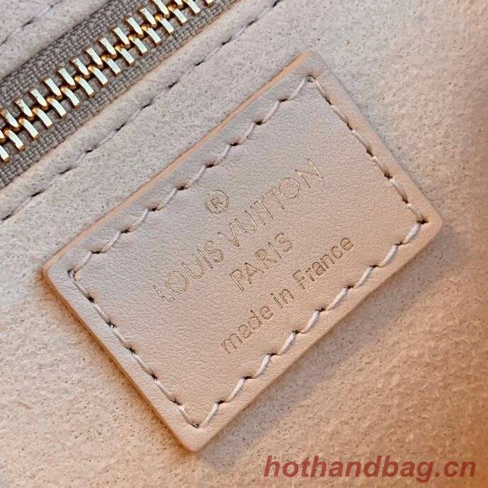 Louis vuitton original leather PETITE MALLE SOUPLE M45571 cream