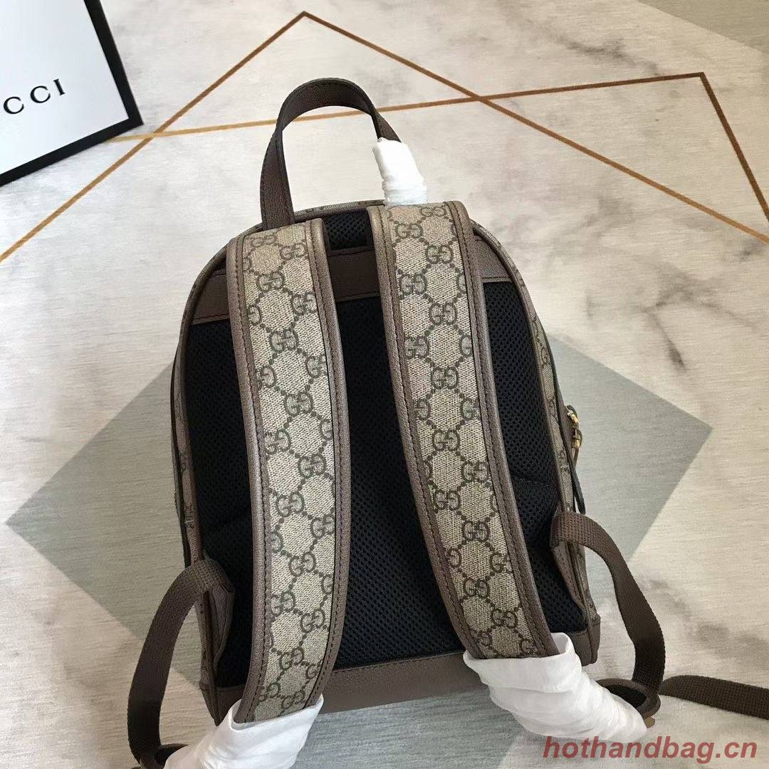 Gucci GG Supreme canvas backpack 552884 brown