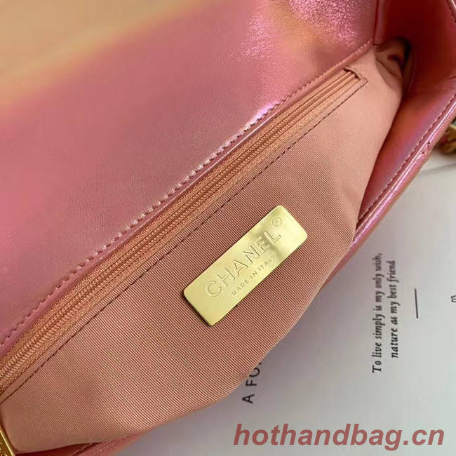 Chanel 19 flap bag AS1161 Pink