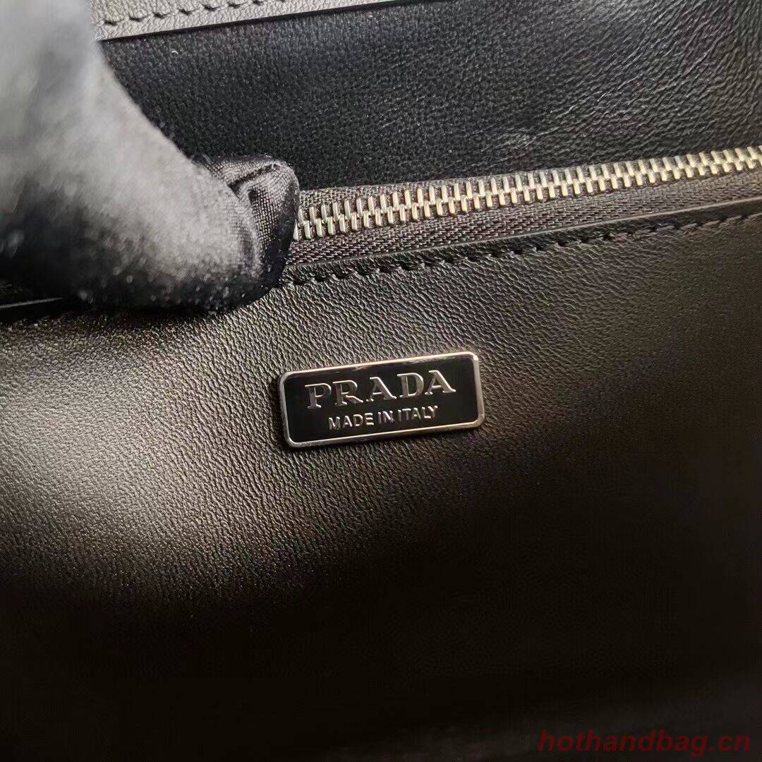 Prada Brushed leather handbag 1BA321 black