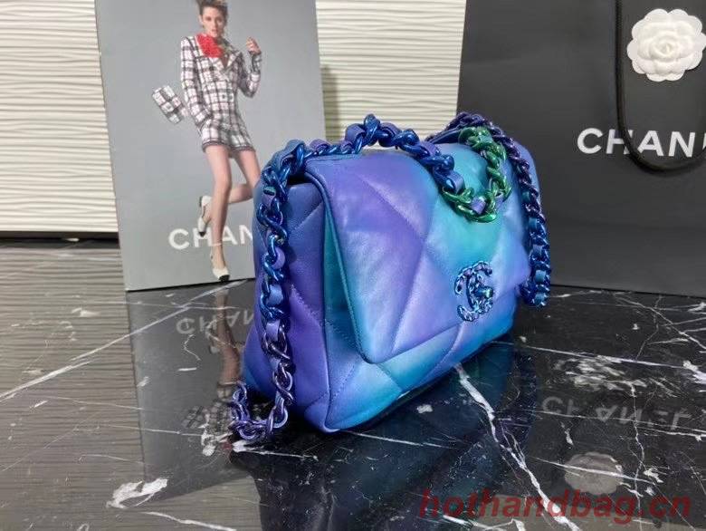 chanel 19 flap bag AS1160 AS1161 Blue & Purple