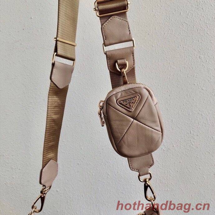 Prada Gaufre nappa leather shoulder bag 1BC151A Biscuits Prada Gaufre nappa leather shoulder bag 1BC151A Biscuits