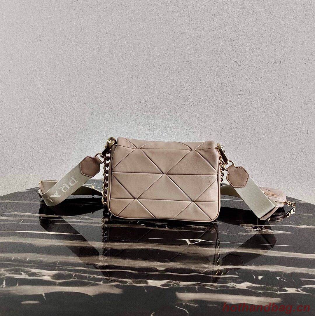 Prada Gaufre nappa leather shoulder bag 1BD292A Biscuits Prada Gaufre nappa leather shoulder bag 1BD292A Biscuits