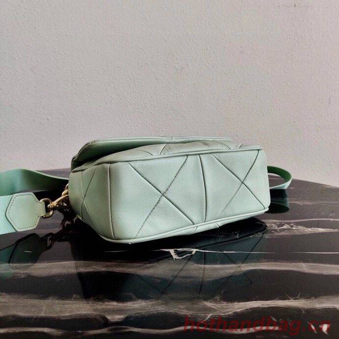 Prada Gaufre nappa leather shoulder bag 1BD292A light green Prada Gaufre nappa leather shoulder bag 1BD292A light green