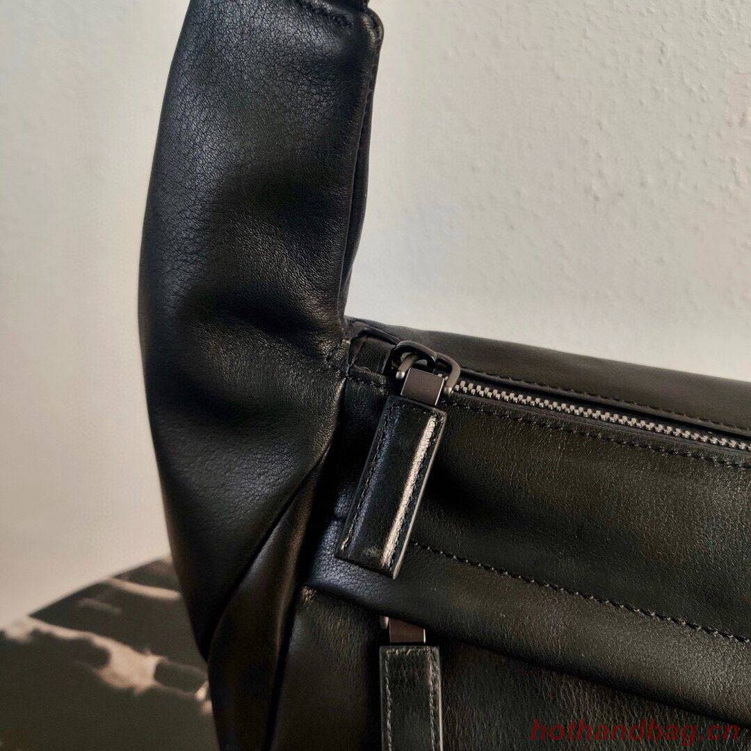 Prada Leather shoulder bag 2VH125 black Prada Leather shoulder bag 2VH125 black