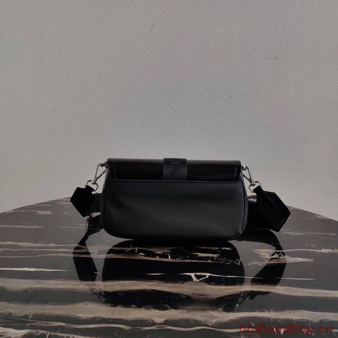 Prada Pocket nylon and brushed leather bag 1BD295 black Prada Pocket nylon and brushed leather bag 1BD295 black