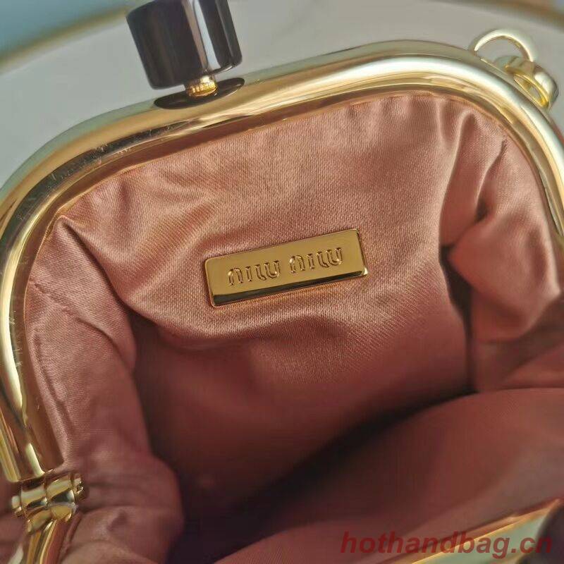 miu miu Matelasse Nappa Leather Shoulder Bag 5BB016L pink