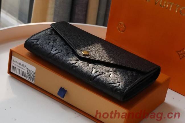 Louis Vuitton Original Monogram Empreinte Wallet M61182 black