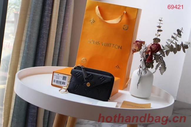 Louis Vuitton Original Monogram Empreinte Wallet M69421 black