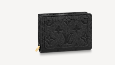 Louis Vuitton Original Monogram Empreinte CLEA WALLET M80152 black