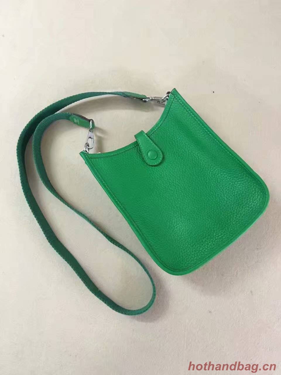 Hermes Evelyne original togo leather mini Shoulder Bag H15698 green