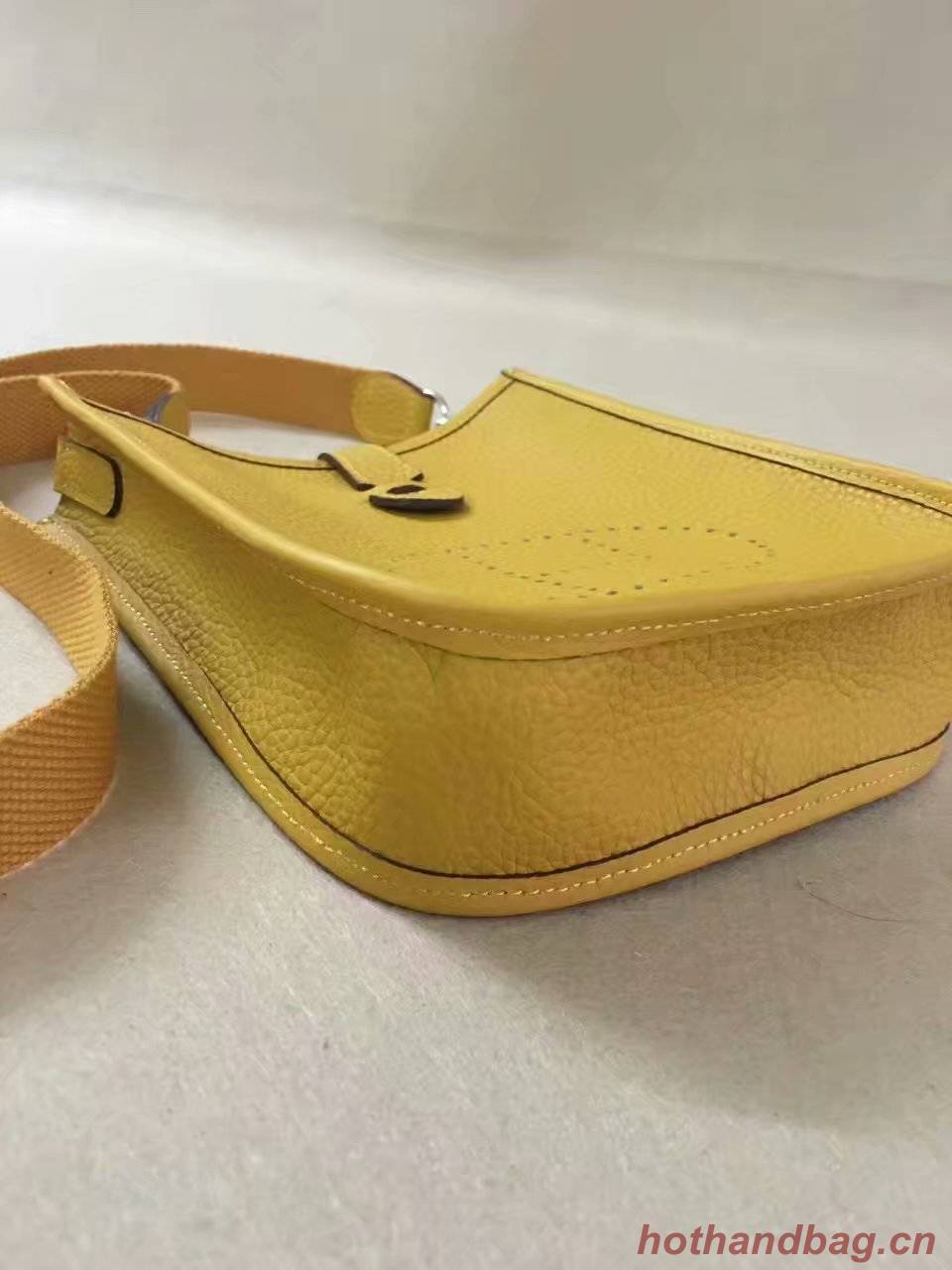 Hermes Evelyne original togo leather mini Shoulder Bag H15698 yellow