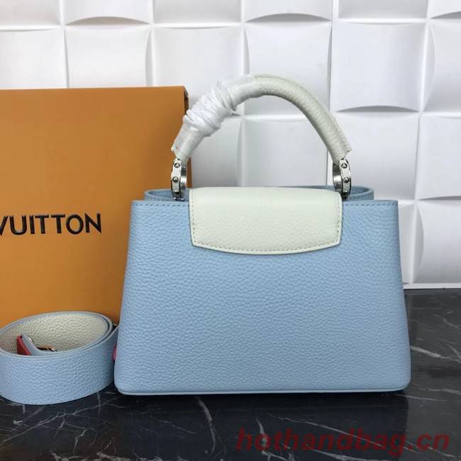 Louis Vuitton CAPUCINES PM M57519 light blue&white