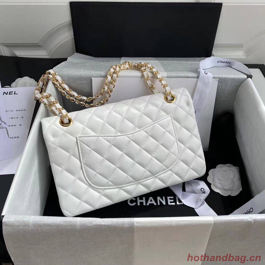 Chanel 2.55 Series Flap Bag Original Sheepskin Leather A1112 White