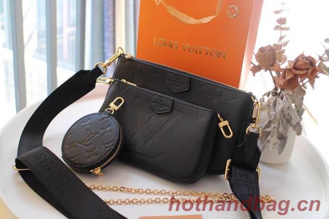 Louis Vuitton Monogram Empreinte Original Leather M44823 black