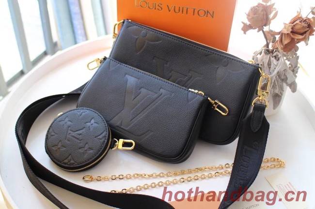 Louis Vuitton Monogram Empreinte Original Leather M44823 black