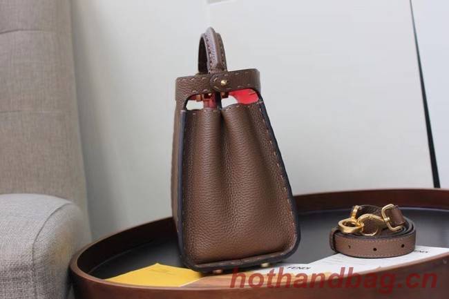 Fendi PEEKABOO ISEEU MEDIUM leather bag 70192 Khaki