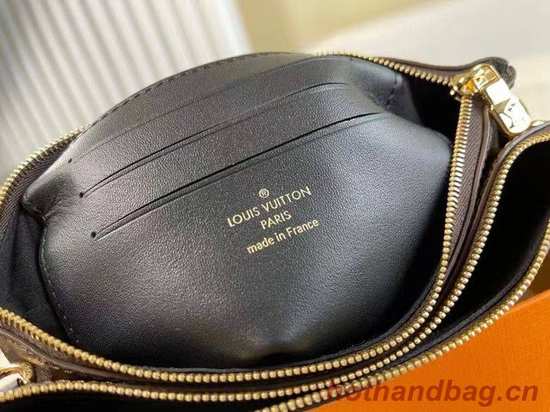Louis Vuitton Double Zip Pochette Bag M69203 Brown