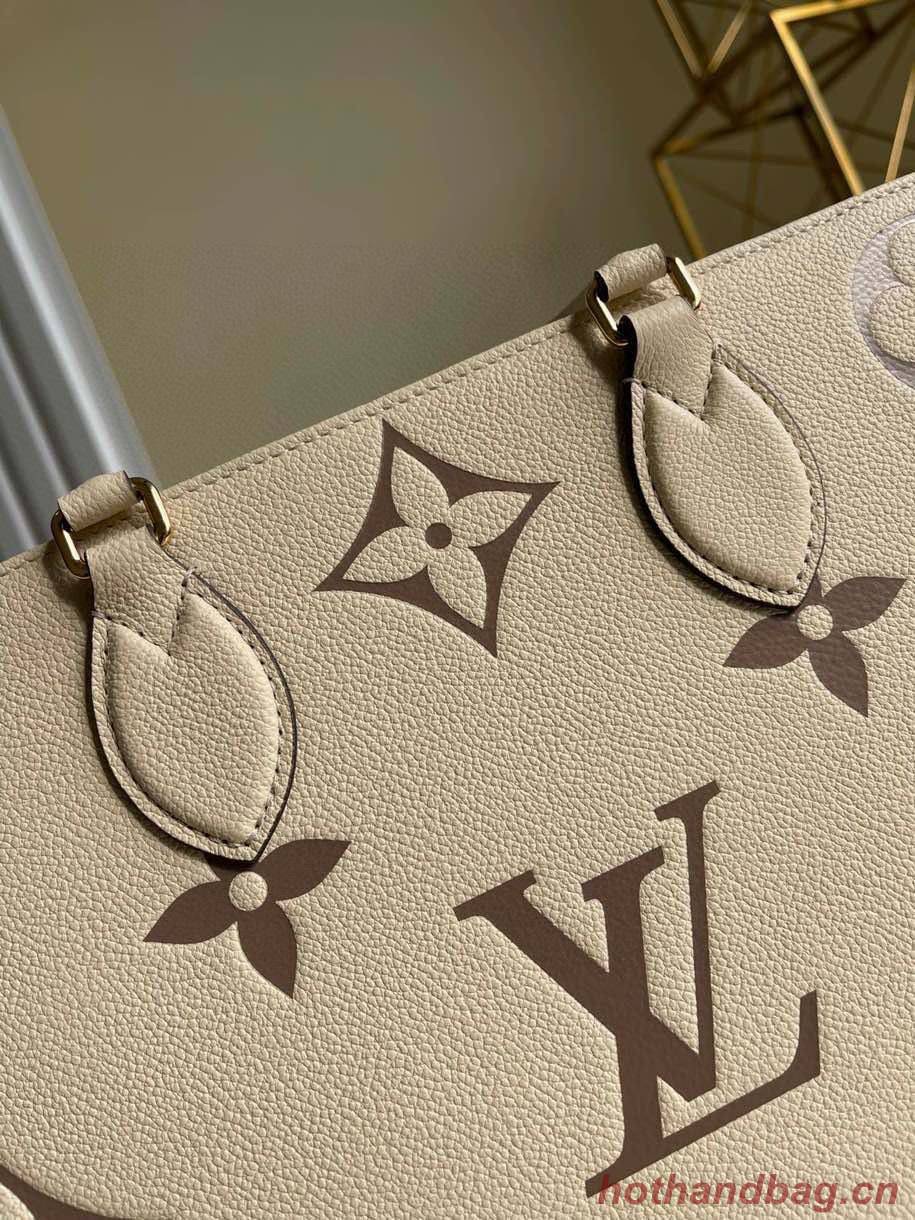 Louis Vuitton Original Onthego medium tote bag  cream M45495 Brown Logo