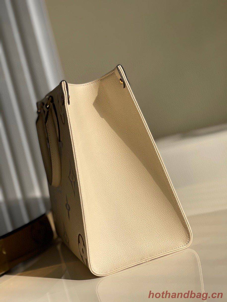 Louis Vuitton Original Onthego medium tote bag  cream M45495 Brown Logo