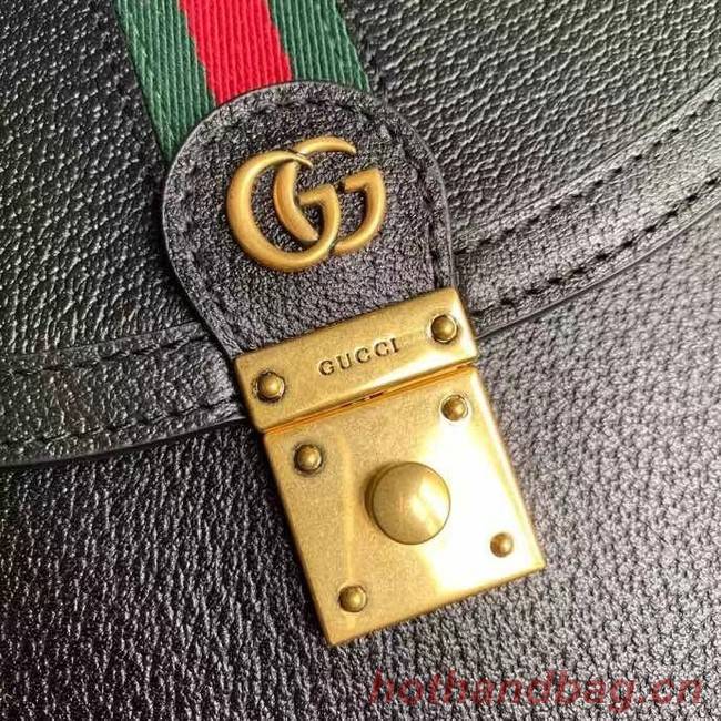 Gucci Ophidia small top handle bag with Web 651055 black