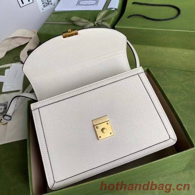 Gucci Ophidia small top handle bag with Web 651055 white