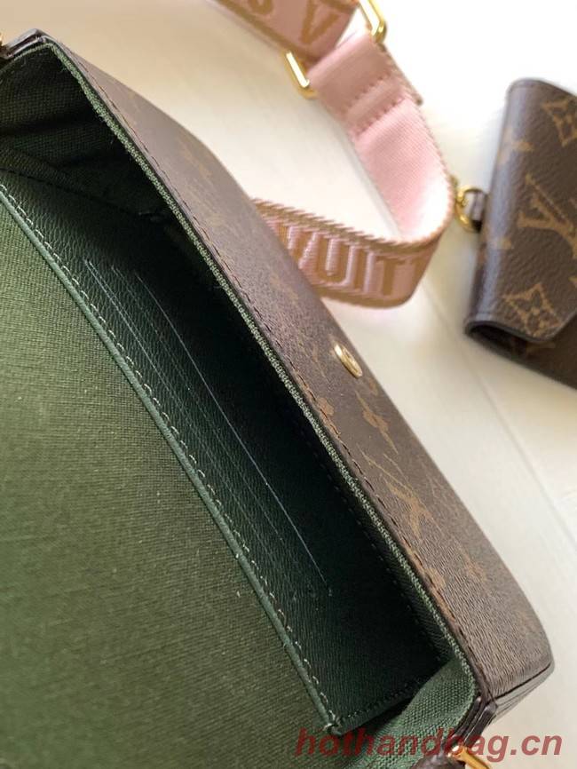 Louis Vuitton FELICIE STRAP & GO M80091 Khaki Green