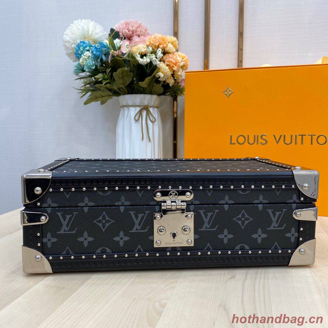Louis Vuitton Monogram Canvas Watches Box 40664 Black