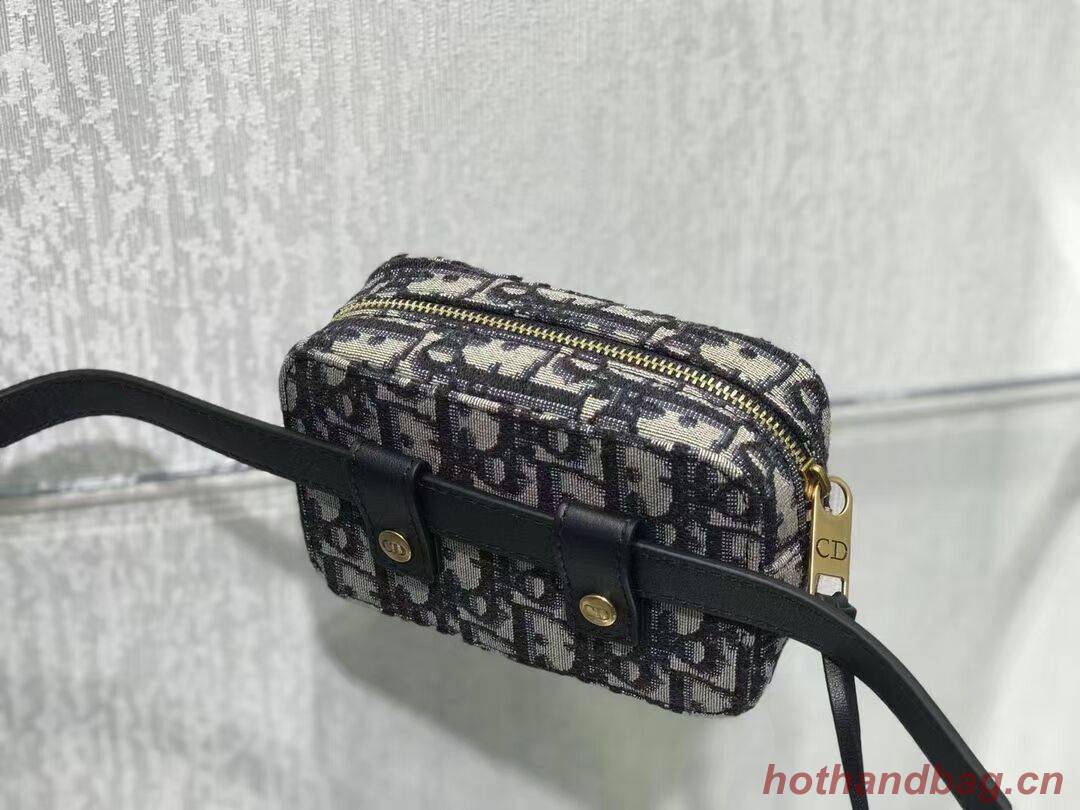 DIOR OBLIQUE BELT POUCH Blue Dior Oblique Canvas S5484 DIOR OBLIQUE BELT POUCH Blue Dior Oblique Canvas S5484