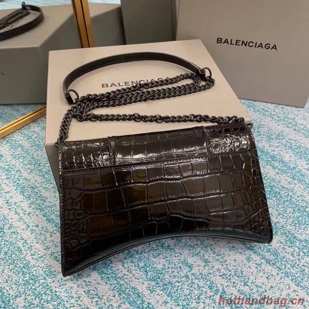 Balenciaga HOURGLASS CHAIN BAG B164497 black