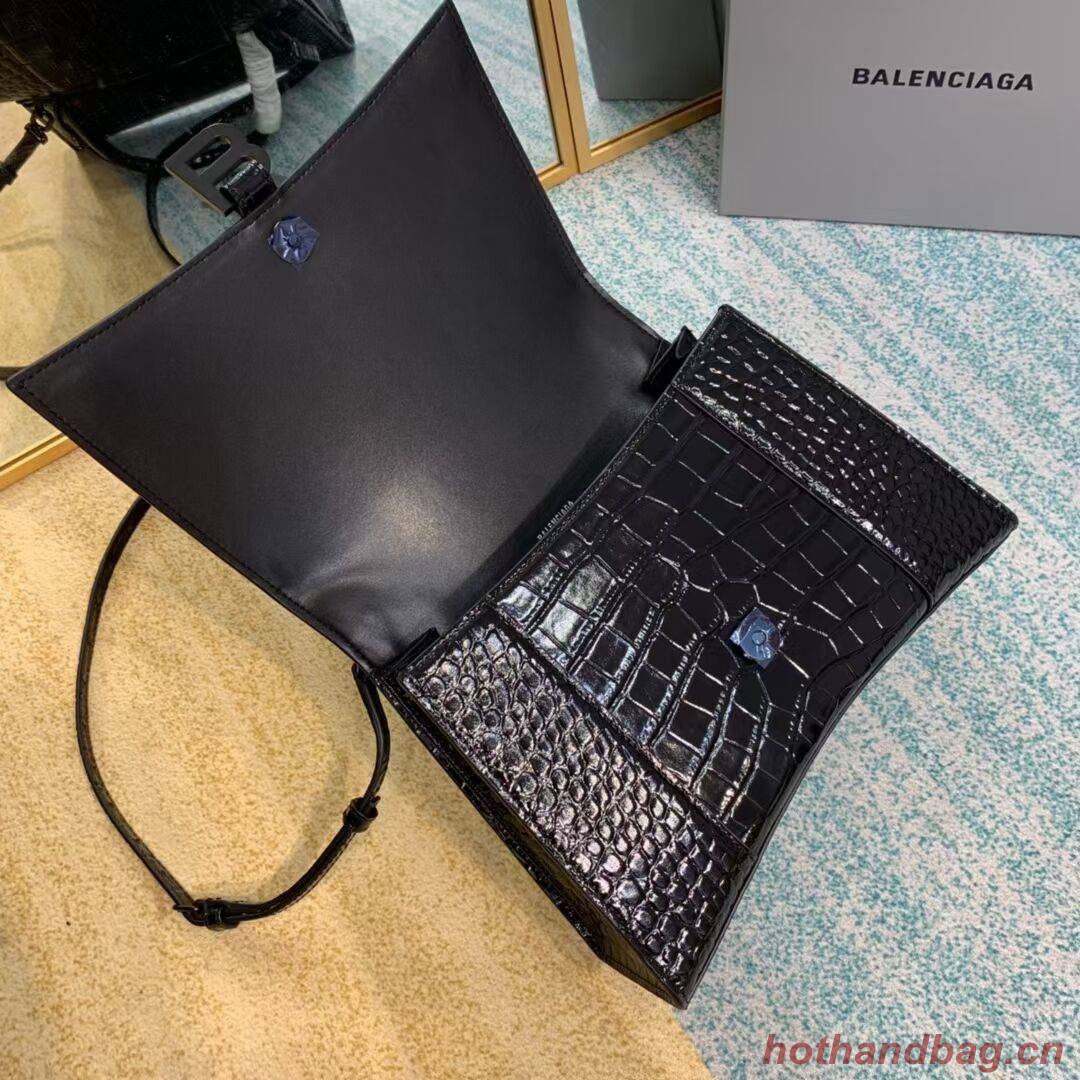 Balenciaga HOURGLASS MEDIUM TOP HANDLE BAG B108892E black