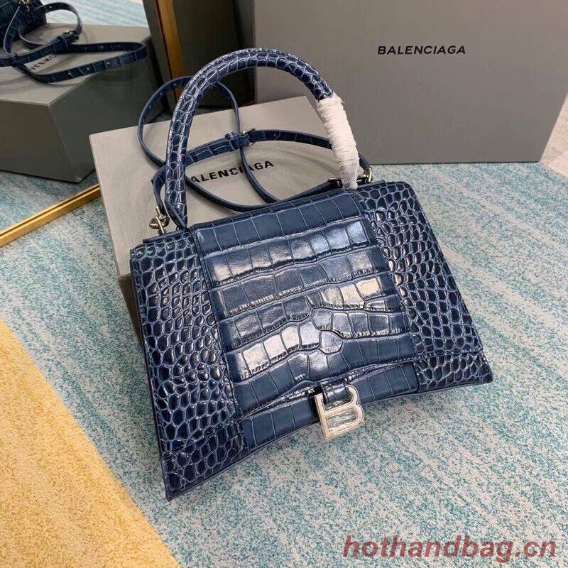 Balenciaga HOURGLASS MEDIUM TOP HANDLE BAG B108892E blue