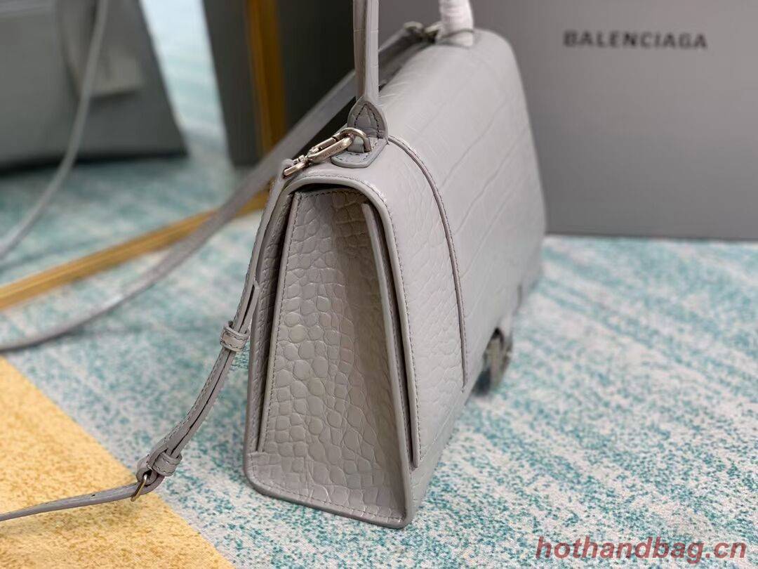 Balenciaga HOURGLASS MEDIUM TOP HANDLE BAG B108892E grey
