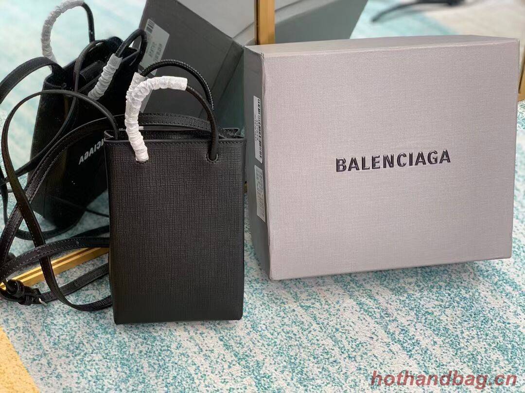 Balenciaga Original Leather Mini Shopper Bag B152865 black