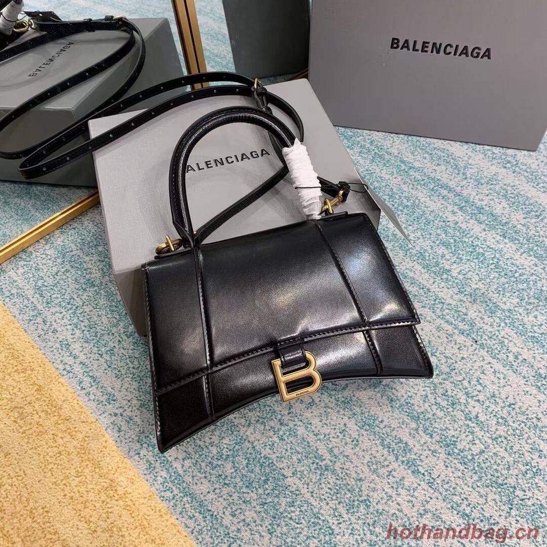 Balenciaga HOURGLASS SMALL TOP HANDLE BAG B108895-1 black