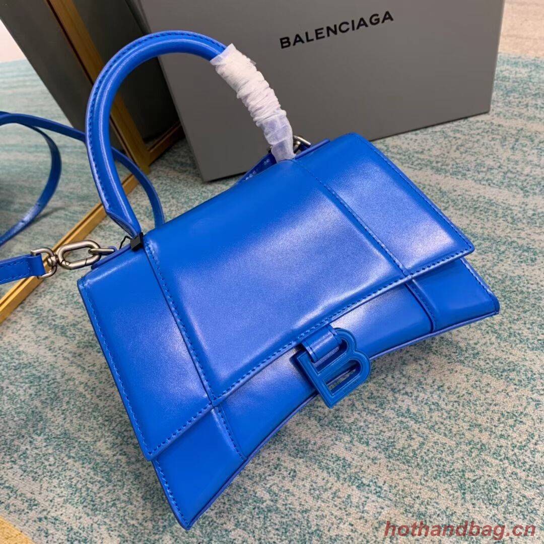 Balenciaga HOURGLASS SMALL TOP HANDLE BAG B108895-1 blue