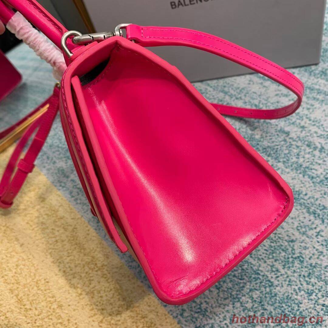 Balenciaga HOURGLASS SMALL TOP HANDLE BAG B108895-1 neon pink