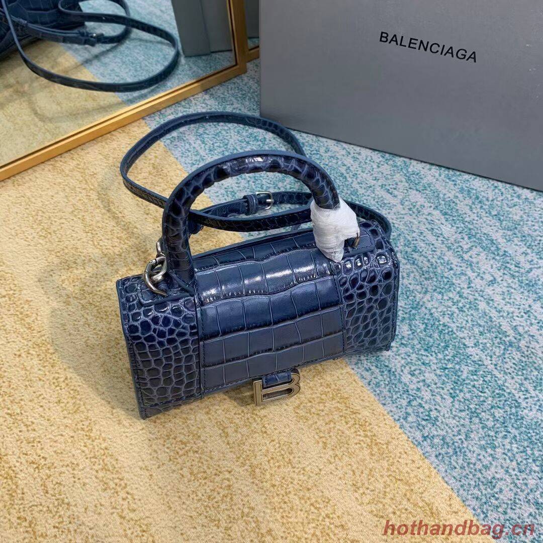 Balenciaga Hourglass XS Top Handle Bag 28331S blue