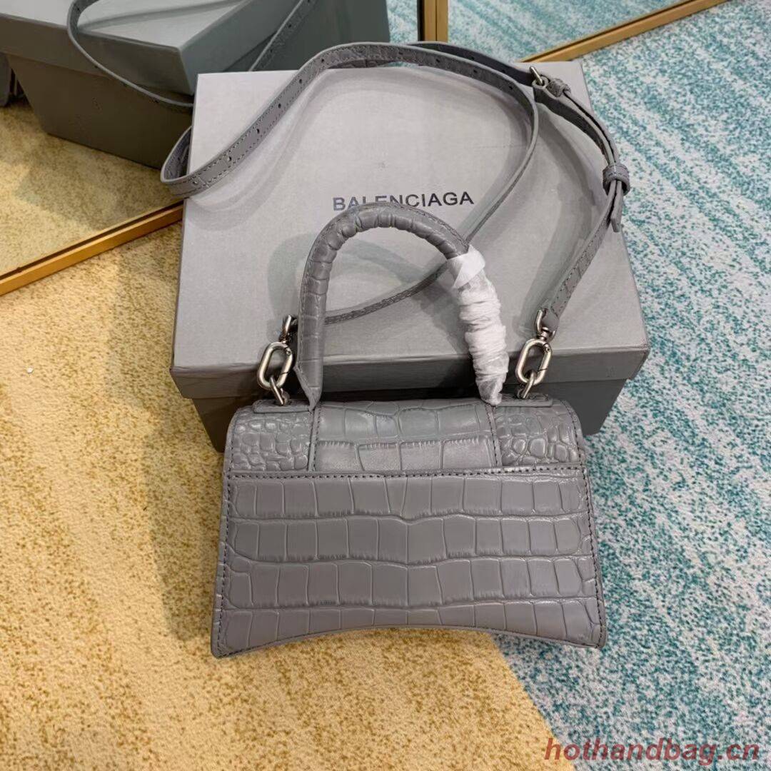 Balenciaga Hourglass XS Top Handle Bag 28331S grey