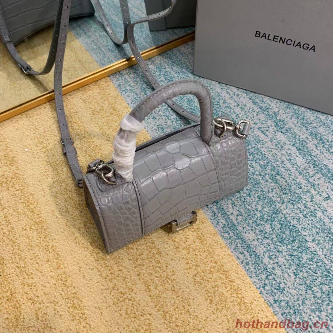 Balenciaga Hourglass XS Top Handle Bag 28331S grey
