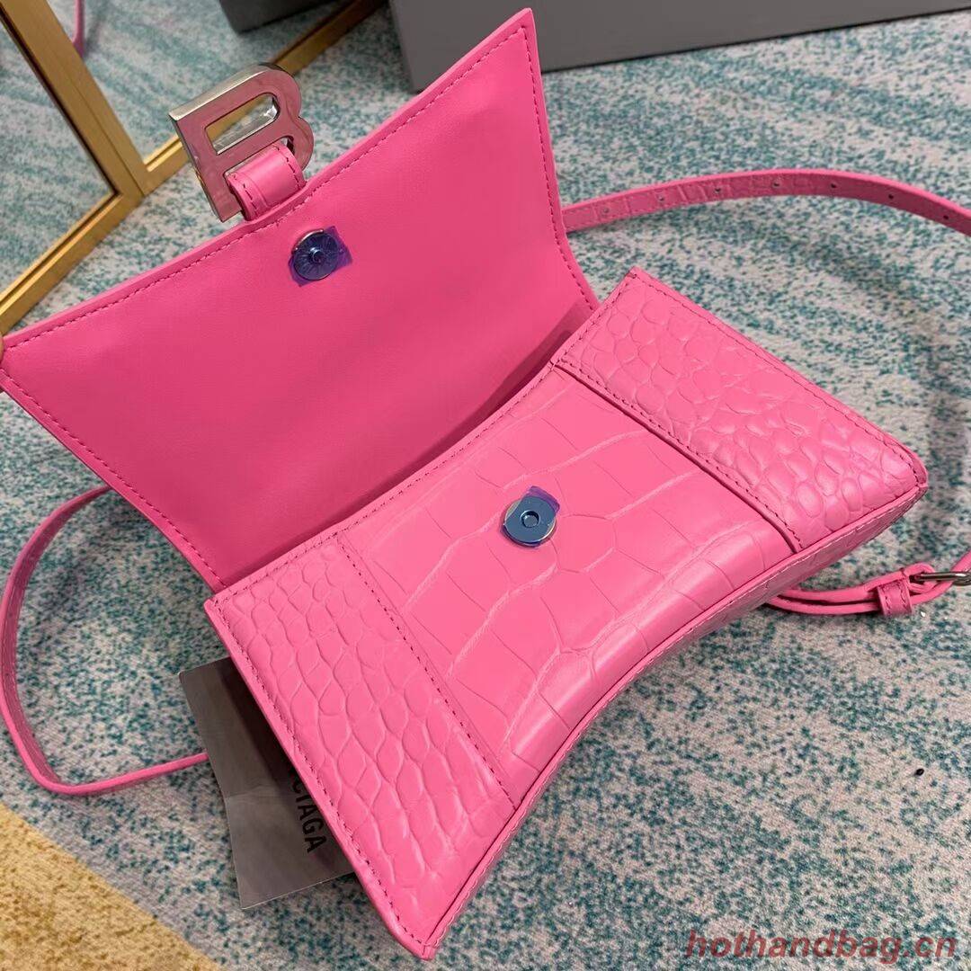Balenciaga Hourglass XS Top Handle Bag 28331S pink