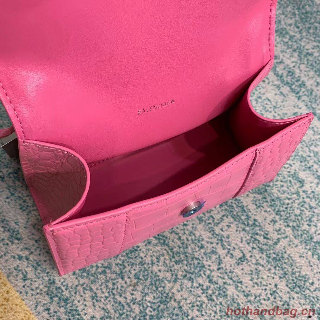 Balenciaga Hourglass XS Top Handle Bag 28331S pink