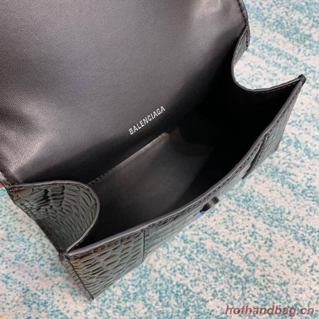 Balenciaga Hourglass XS Top Handle Bag 28331SF black