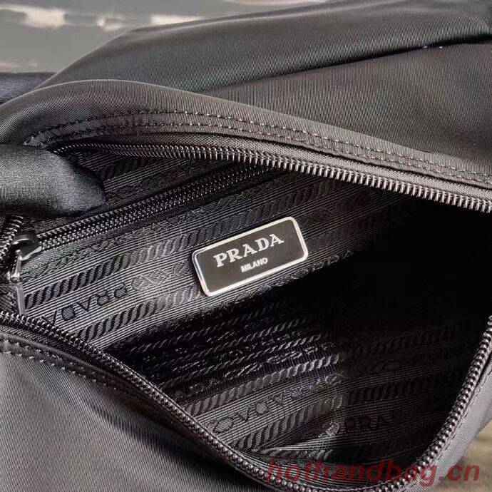 Prada Re-Nylon and Saffiano leather shoulder bag BD8993 black Prada Re-Nylon and Saffiano leather shoulder bag BD8993 black