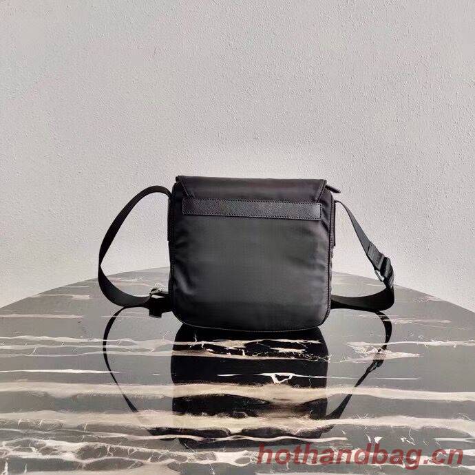 Prada Re-Nylon and Saffiano leather shoulder bag BD8994 black Prada Re-Nylon and Saffiano leather shoulder bag BD8994 black