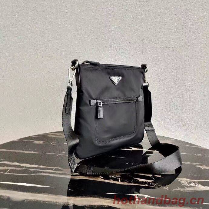 Prada Re-Nylon and Saffiano leather shoulder bag VA0715 black Prada Re-Nylon and Saffiano leather shoulder bag VA0715 black